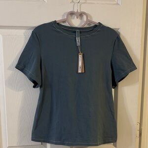 NWT SKIMS Cotton Jersey T-Shirt Kyanite Size XL
